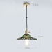 Japanese Style Glass Straw Hat Pendant Light - DWHOME