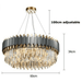 Stainless Steel LED Crystal Chandelier - DWHOME