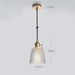 Japanese Style Glass Straw Hat Pendant Light - DWHOME
