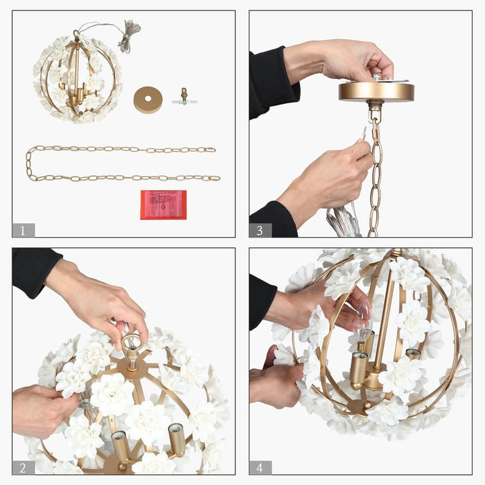 Uolfin Globe Chandelier-DWHOME