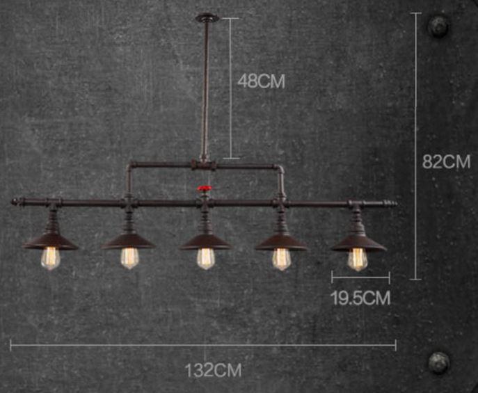 VILLE Ceiling Pipe Industrial Lamp - DWHOME