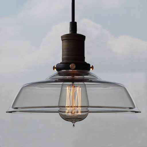 Retro Mason Glass Pendant Light-DWHOME
