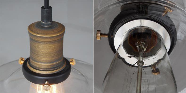 Retro Mason Glass Pendant Light - DWHOME