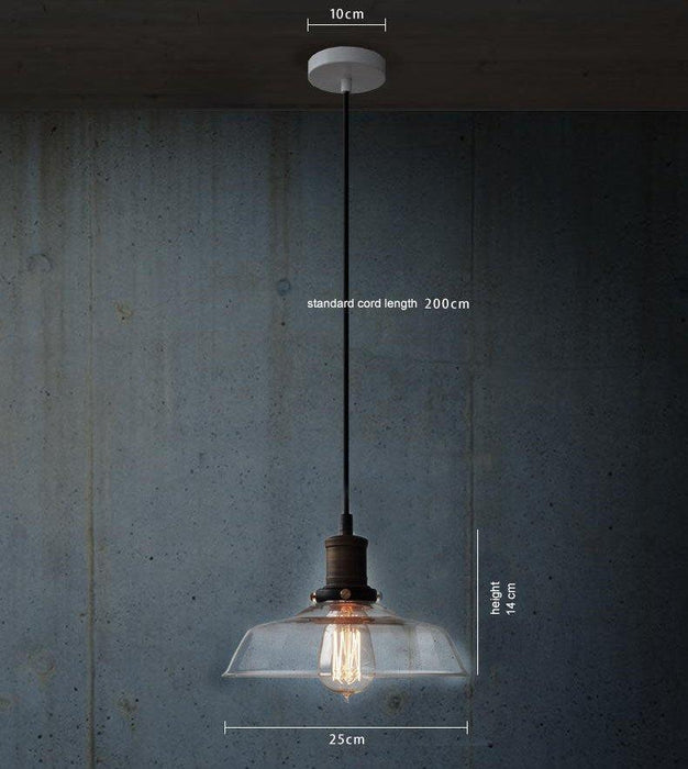 Retro Mason Glass Pendant Light - DWHOME
