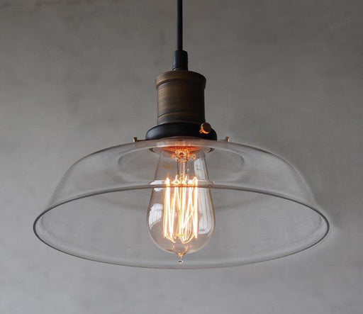 Retro Mason Glass Pendant Light-DWHOME