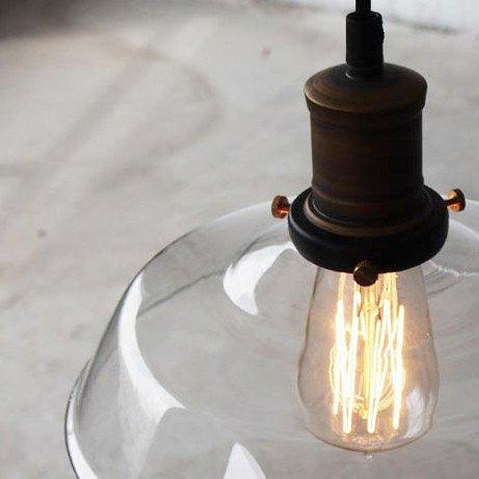 Retro Mason Glass Pendant Light-DWHOME