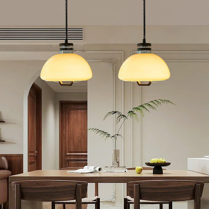 Vela Pudding Pendant Light-DWHOME