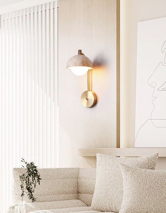 Vellum Travertine Wall Lamp - Vakkerlight