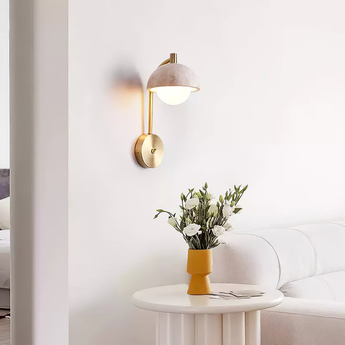 Vellum Travertine Wall Lamp - Vakkerlight