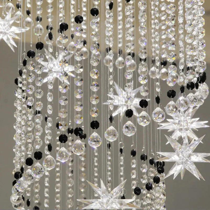 Vena Spiral Raindrop Crystal Chandelier for Staircase - DWHOME