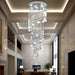 Vena Spiral Raindrop Crystal Chandelier for Staircase - DWHOME