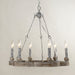 Venezia Wood Wheel Chandelier-DWHOME
