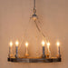 Venezia Wood Wheel Chandelier-DWHOME