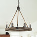 Venezia Wood Wheel Chandelier-DWHOME