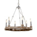 Venezia Wood Wheel Chandelier-DWHOME