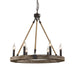Venezia Wood Wheel Chandelier-DWHOME