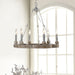 Venezia Wood Wheel Chandelier-DWHOME