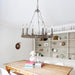 Venezia Wood Wheel Chandelier-DWHOME