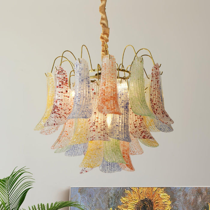 Venini Colorful Murano Glass Chandelier-DWHOME
