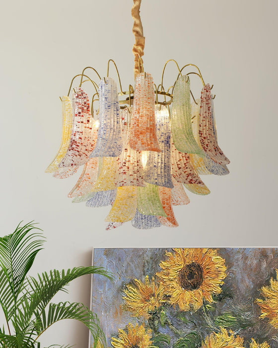 Venini Colorful Murano Glass Chandelier-DWHOME
