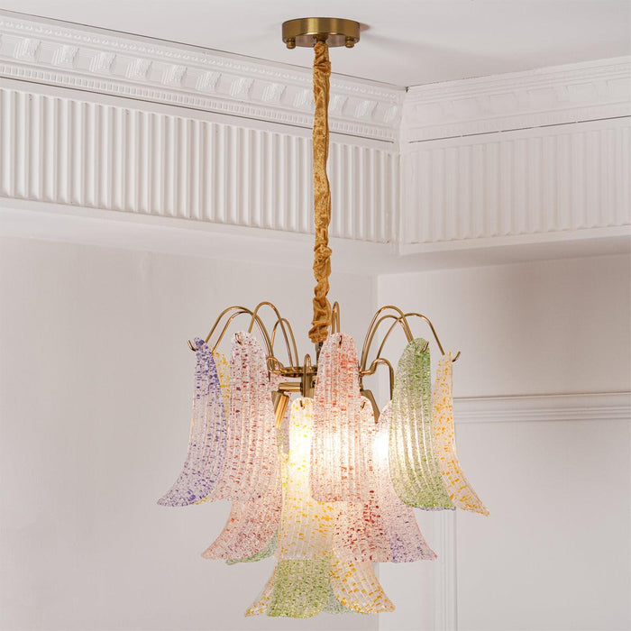 Venini Colorful Murano Glass Chandelier-DWHOME