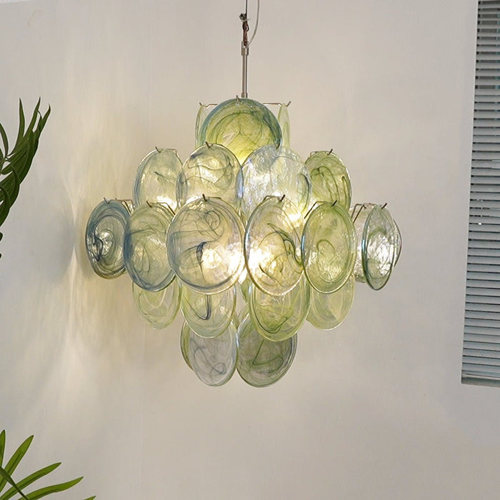 Verdant Bloom Murano Glass Chandelier-DWHOME