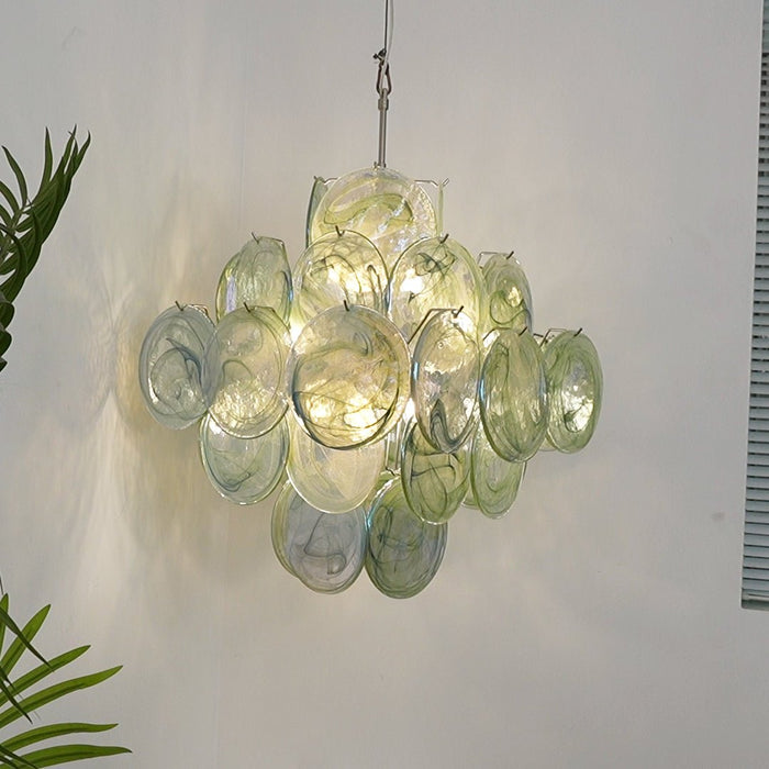 Verdant Bloom Murano Glass Chandelier-DWHOME