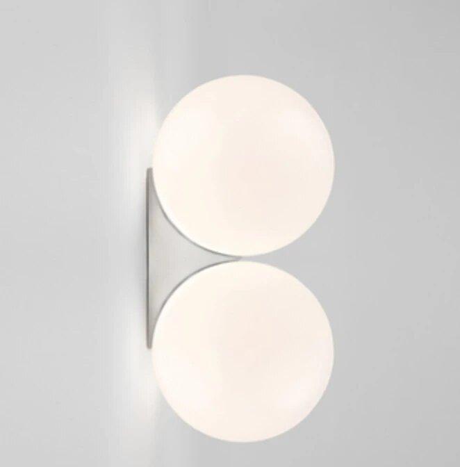 Verner Classic Globe Frosted Glass Wall Lamp - DWHOME