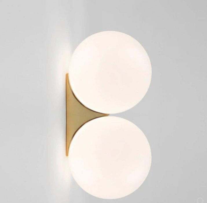 Verner Classic Globe Frosted Glass Wall Lamp - DWHOME