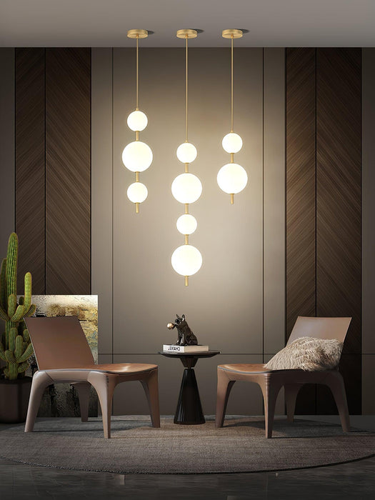Vertical Globe Pendant Lamp-DWHOME