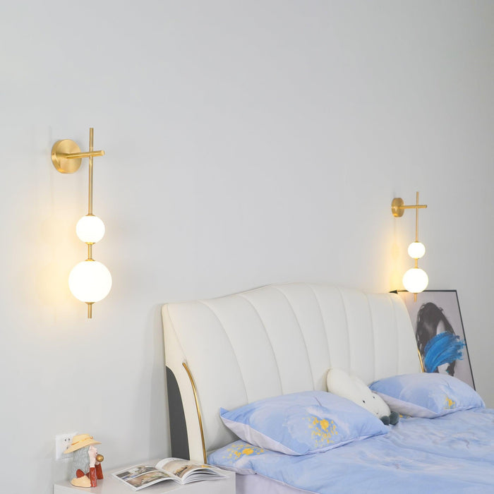 Vertical Globe Wall Lamp-DWHOME