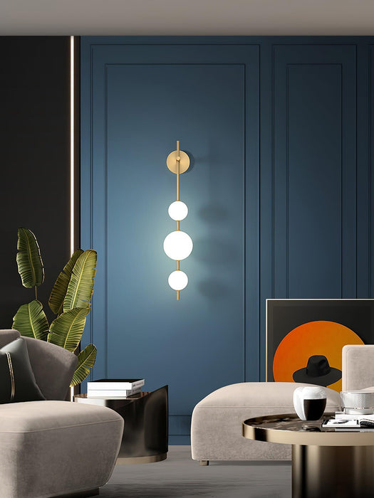 Vertical Globe Wall Lamp-DWHOME