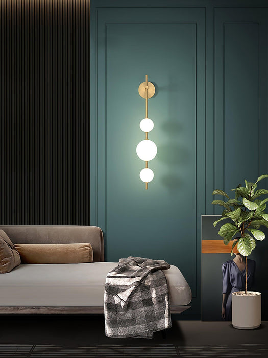 Vertical Globe Wall Lamp-DWHOME