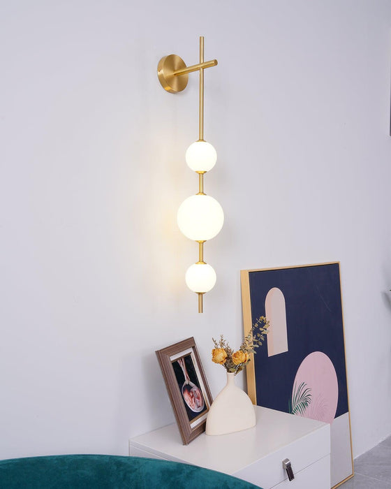 Vertical Globe Wall Lamp-DWHOME