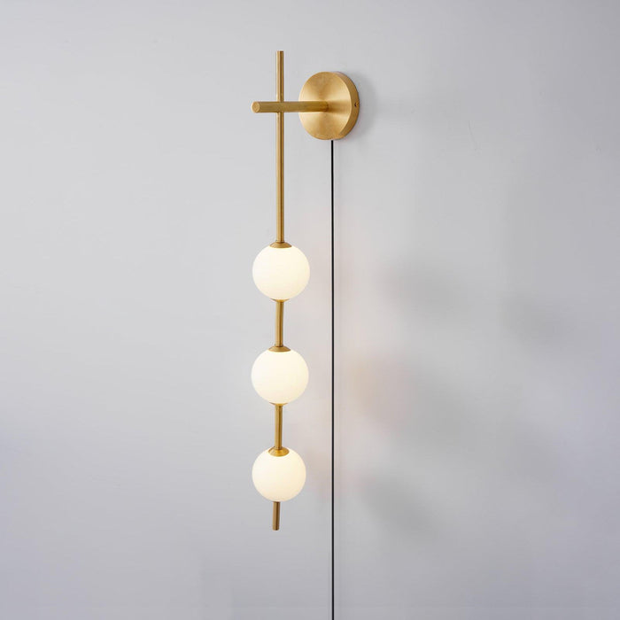 Vertical Globe Plug - in Wall Lamp - Vakkerlight