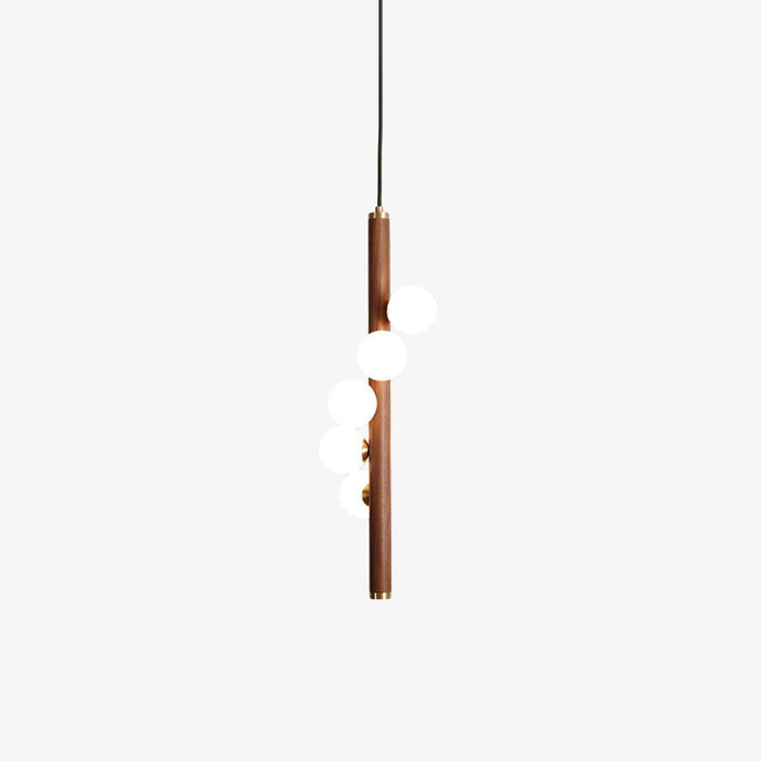 Vertical Orb Timber Pendant Lamp-DWHOME
