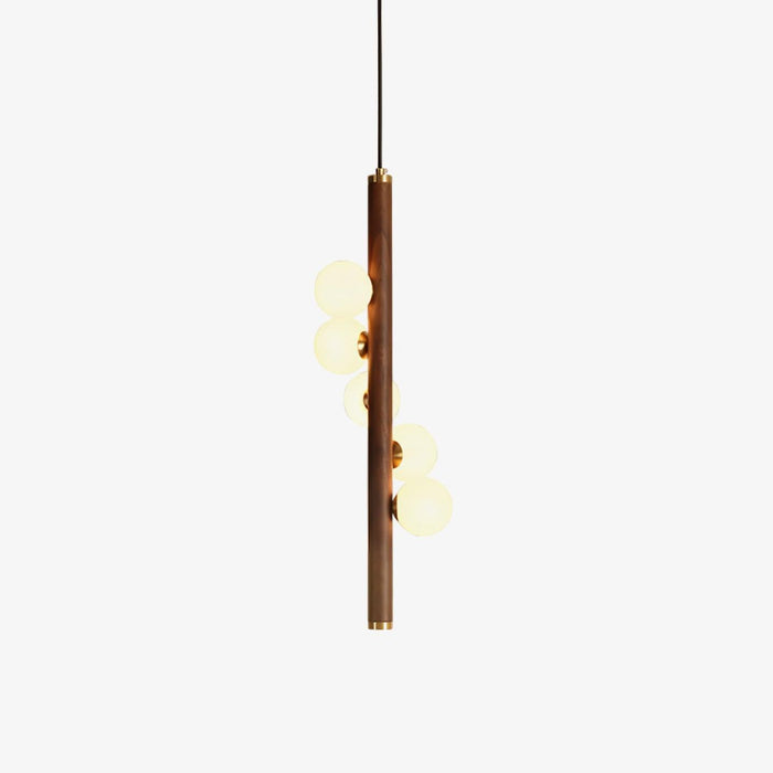 Vertical Orb Timber Pendant Lamp-DWHOME