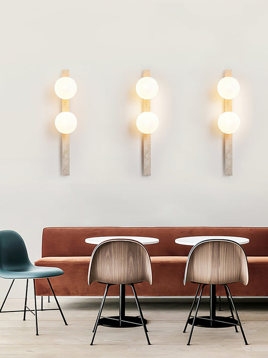 Vertical Travertine Wall Sconce - Vakkerlight