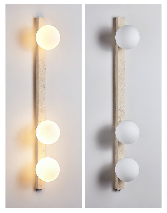 Vertical Travertine Wall Sconce - Vakkerlight