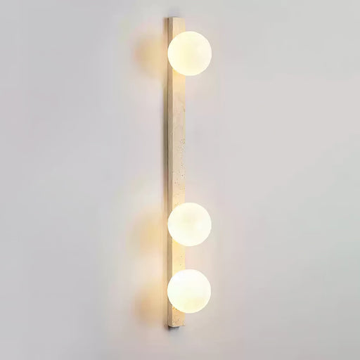Vertical Travertine Wall Sconce-DWHOME