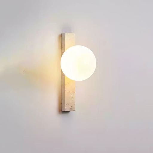 Vertical Travertine Wall Sconce-DWHOME
