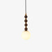 Vertical Walnut Balls Pendant Lamp-DWHOME