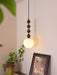 Vertical Walnut Balls Pendant Lamp-DWHOME