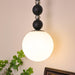 Vertical Walnut Balls Pendant Lamp-DWHOME