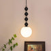 Vertical Walnut Balls Pendant Lamp-DWHOME