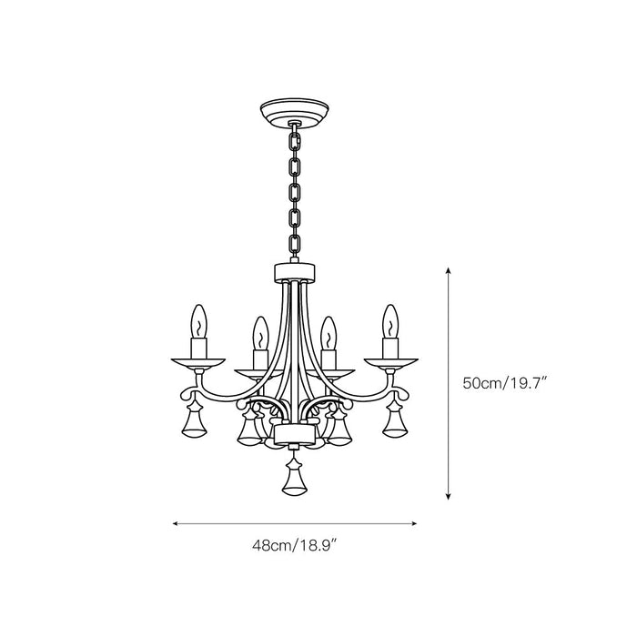 Vesca Chandelier-DWHOME