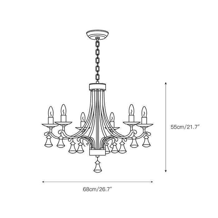 Vesca Chandelier-DWHOME