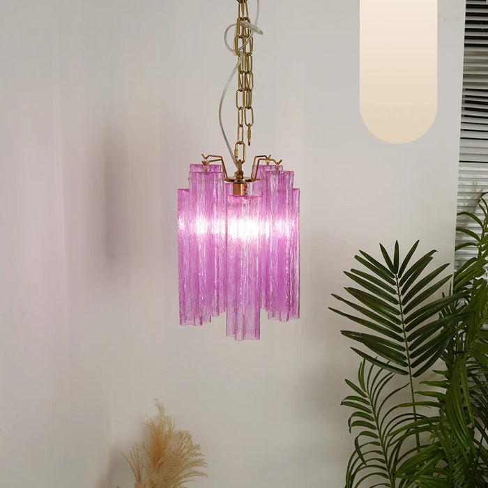Vintage Amethyst Murano Glass Chandelier