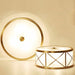 Tammika Vintage Brass Drum Ceiling Lamps - DWHOME