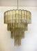 Vintage Murano Amber Glass Chandelier-DWHOME